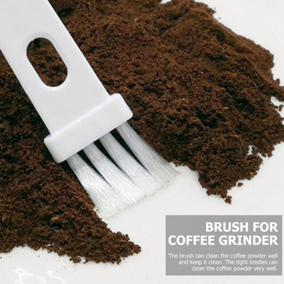 20 PCS Coffee Bean Grinder Spoon Grinder Cleaning Brush With Scale(Pink Handle Black Hair)
