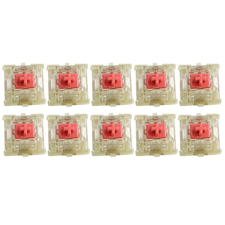 10PCS Cherry MX RGB Transparent Shaft Switch Mechanical Keyboard Triangular Shaft Body, Color: Mute Pink Shaft - free shipping - PMC Jewellery - Order now!