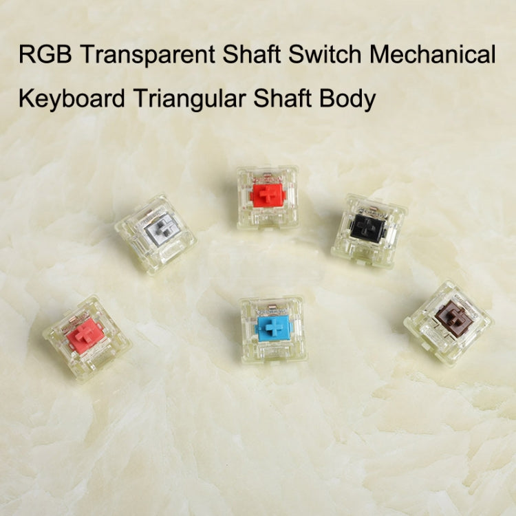 10PCS Cherry MX RGB Transparent Shaft Switch Mechanical Keyboard Triangular Shaft Body, Color: Mute Pink Shaft - free shipping - PMC Jewellery - Order now!