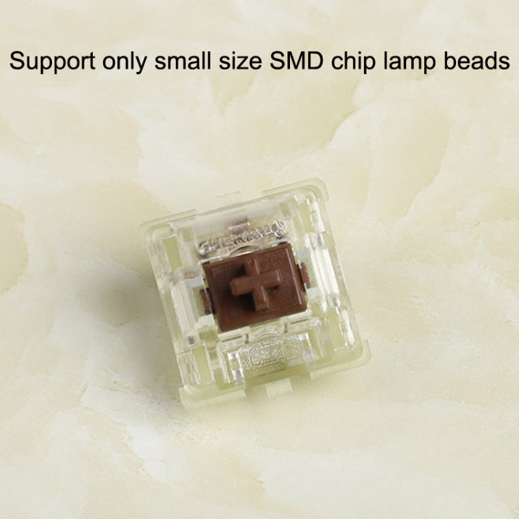 10PCS Cherry MX RGB Transparent Shaft Switch Mechanical Keyboard Triangular Shaft Body, Color: Mute Pink Shaft - free shipping - PMC Jewellery - Order now!