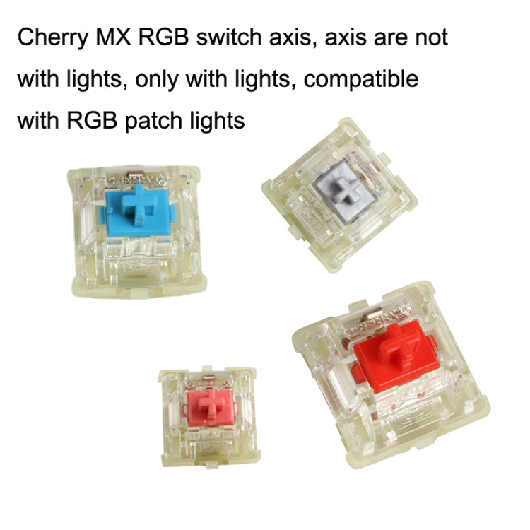 10PCS Cherry MX RGB Transparent Shaft Switch Mechanical Keyboard Triangular Shaft Body, Color: Mute Pink Shaft - free shipping - PMC Jewellery - Order now!