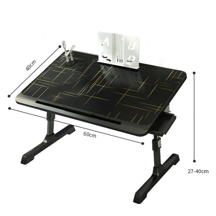 N6 Liftable and Foldable Bed Computer Desk, Style: Drawer+Shelf
