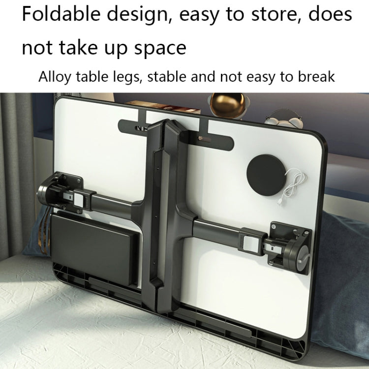 N6 Liftable and Foldable Bed Computer Desk, Style: Drawer+Shelf