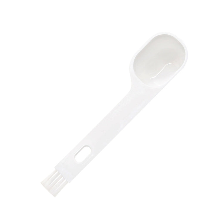 10 PCS Semi-automatic Coffee Machine Cleaning Brush Coffee Bean Spoon(White) - free shipping - PMC TechLife - Order now!