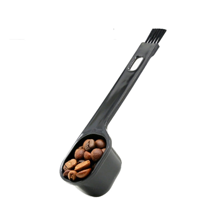 10 PCS Semi-automatic Coffee Machine Cleaning Brush Coffee Bean Spoon(Black) - free shipping - PMC TechLife - Order now!