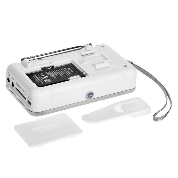 L-938  MP3 Audio Player FM Radio Support  SD MMC Card AUX-IN Earphone-out(White)