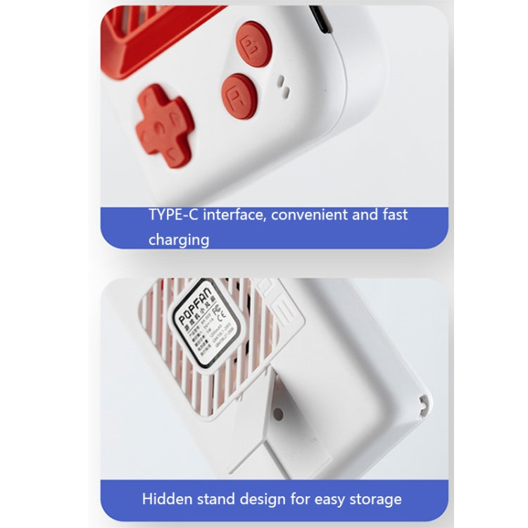PROFAN XH008 USB Hanging Game Console Shape Fan with Bracket, Style: Building Blocks (Blue) - free shipping - PMC Jewellery - Order now!