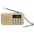 L-218AM  MP3 Radio Speaker Player Support TF Card USB with LED Flashlight Function(Gold) - Radio Player by PMC TechLife | Online Shopping South Africa | PMC TechLife | Buy Now Pay Later Mobicred