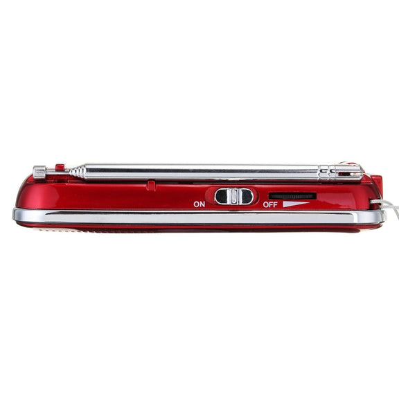 L-218AM  MP3 Radio Speaker Player Support TF Card USB with LED Flashlight Function(Gold)