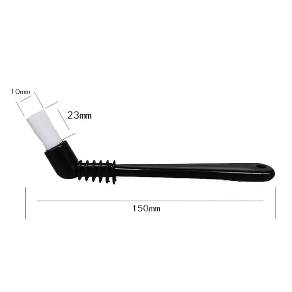 KFS-10 Short Handle Coffee Machine Cleaning Brush(White Hair)