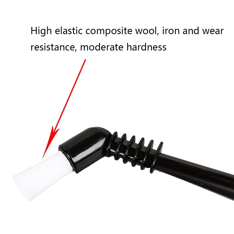 KFS-10 Short Handle Coffee Machine Cleaning Brush(White Hair)