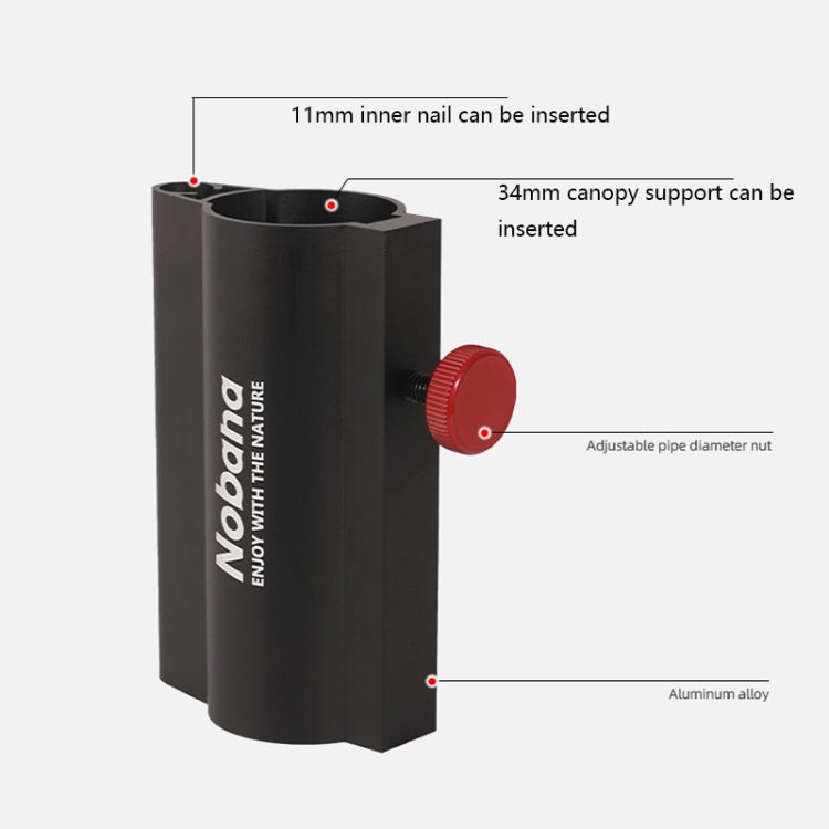 Outdoor Camping Canopy Pole Holder(Black) - free shipping - PMC TechLife - Order now!