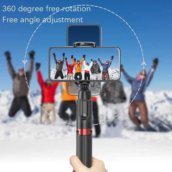 Desktop Multi-Function Live 1.3m Tripod Portable Integrated Bluetooth Selfie Rod(White Silver)