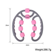 Eight Round Yoga Training Roller Ring-Shaped Leg Massager(Purple)