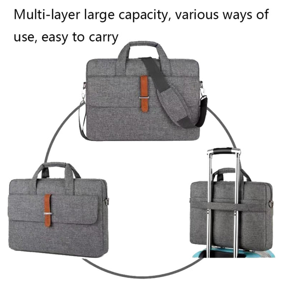 Multifunctional Wear-resistant Shoulder Handheld Laptop Bag, Size: 14