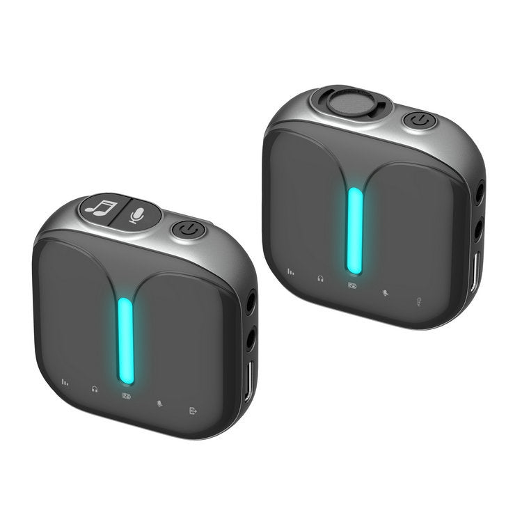 Outdoor Professional Noise-cancelling Wireless Lavalier Microphone Type-C+External Microphone - Microphone by elebest | Online Shopping South Africa | PMC TechLife | Buy Now Pay Later Mobicred