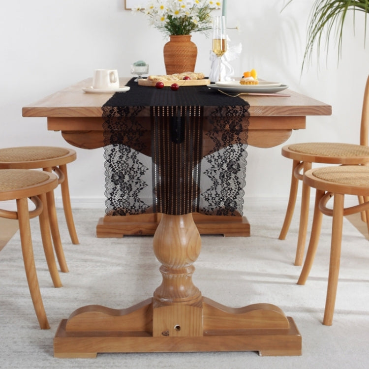 Romantic Lace Table Runner Wedding Decoration, Size: 90cm(Black Lace) - Tablecloths & Table Mats by PMC TechLife | Online Shopping South Africa | PMC TechLife