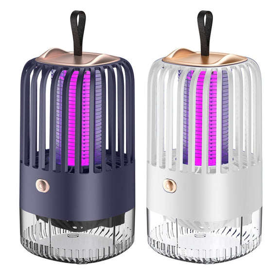 BG-005 Cage Shock Inhalation USB Mute Mosquito Repellent, Style: Charging Model(Blue)