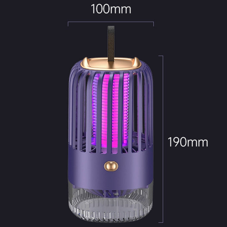 BG-005 Cage Shock Inhalation USB Mute Mosquito Repellent, Style: Charging Model(Blue)