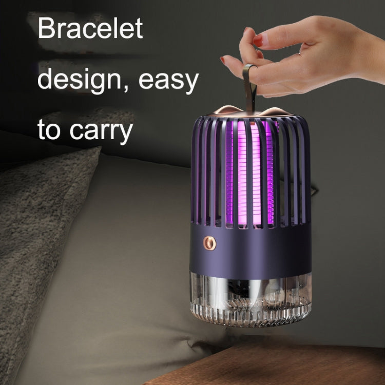 BG-005 Cage Shock Inhalation USB Mute Mosquito Repellent, Style: Charging Model(Blue)