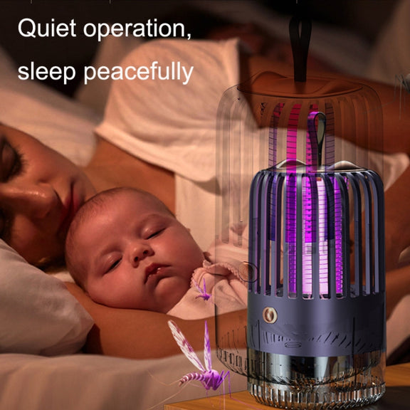 BG-005 Cage Shock Inhalation USB Mute Mosquito Repellent, Style: Charging Model(Blue)