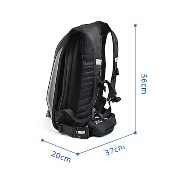 MOTOCENTRIC 11-MC-0077 Motorcycle EVA Turtle Shell Shape Riding Backpack(Red)