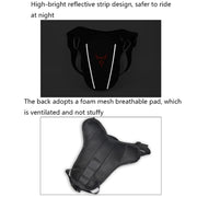 MOTOCENTRIC 11-MC-0105 Motorcycle Riding Leg Bag Waist Bag(Gray)