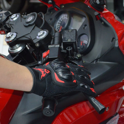 MOTOCENTRIC 13-MC-010 Touch Screen Motorcycle Breathable Gloves, Specification: L(Red) - free shipping - PMC Jewellery - Order now!