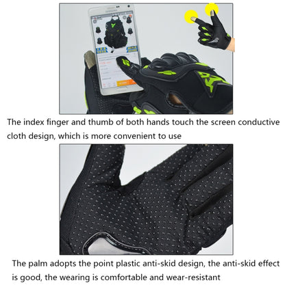 MOTOCENTRIC 13-MC-010 Touch Screen Motorcycle Breathable Gloves, Specification: L(Gray) - free shipping - PMC Jewellery - Order now!