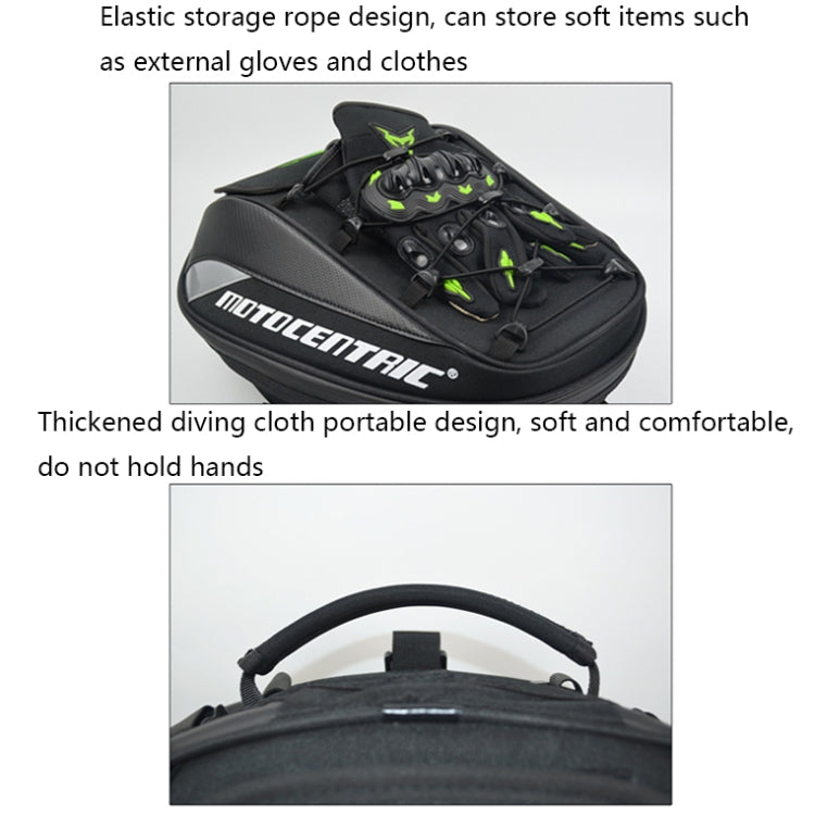 MOTOCENTRIC 11-MC-0102 Motorcycle Rear Seat Helmet Bag(Red) - free shipping - PMC Jewellery - Order now!
