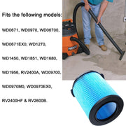 Vacuum Cleaner Filter Accessories for VF5000 / WD1450 / WD0970 / WD1270 / WD09700 / WD06700