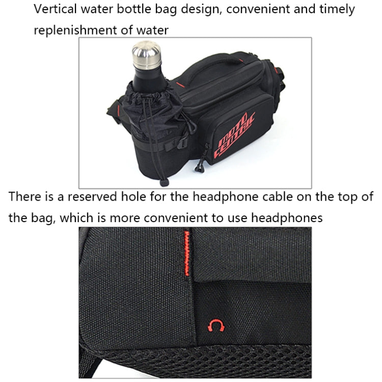 MOTOCENTRIC 11-MC-0112 Multifunctional Motorcycle Riding Messenger Waist Bag(Green)
