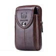 BULL CAPTAIN  Leather Multifunctional Waist Bag For Men(Brown-07) - free shipping - PMC TechLife - Order now!