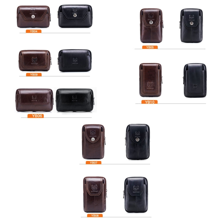 BULL CAPTAIN  Leather Multifunctional Waist Bag For Men(Black-10) - free shipping - PMC TechLife - Order now!