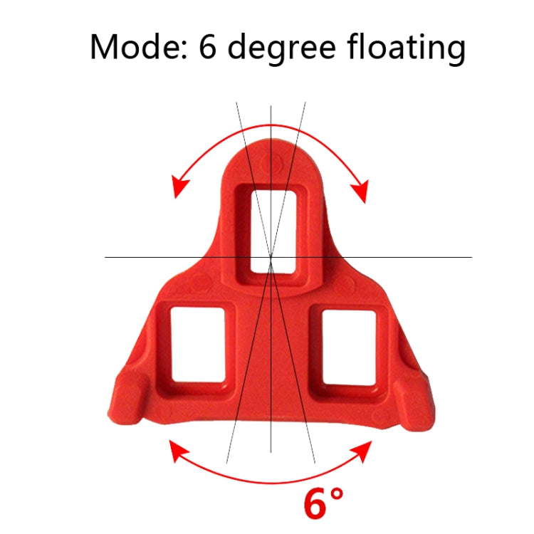 1pair Bicycle Pinch Group Combination Screw Highway Car Riding Shoes Bicycle Lock Tablet(Red)