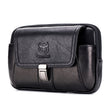BULL CAPTAIN Multifunctional Leather Mobile Phone Small Waist Bag For Men(Horizontal Black) - Wallets by BULL CAPTAIN | Online Shopping South Africa | PMC TechLife | Buy Now Pay Later Mobicred