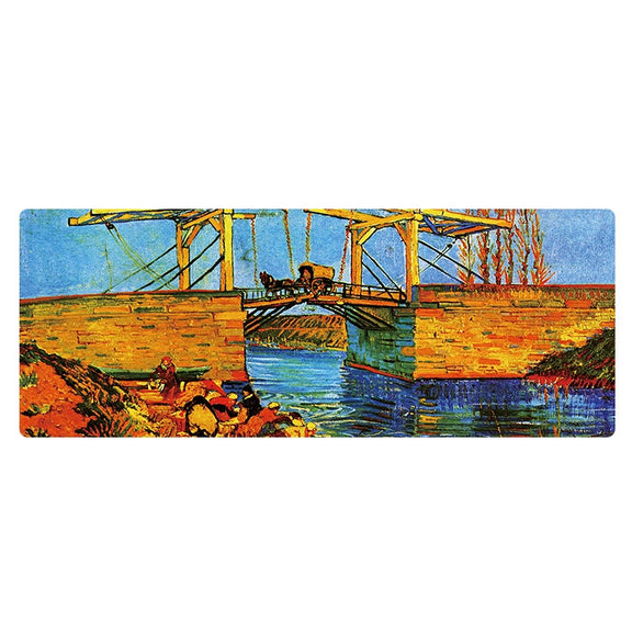 400x900x4mm Locked Am002 Large Oil Painting Desk Rubber Mouse Pad(Carriage)