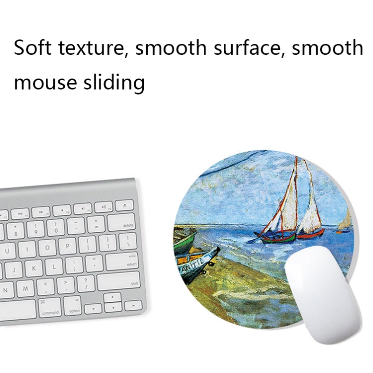 400x900x4mm Locked Am002 Large Oil Painting Desk Rubber Mouse Pad(Seaside Boat) - Mouse Pads by PMC TechLife | Online Shopping South Africa | PMC TechLife | Buy Now Pay Later Mobicred
