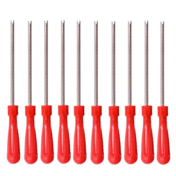 10 PCS Car Tire Electric Vehicle Valve Cap Bicycle Valve Core Switch, Style: Single Head Long
