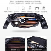 BULL CAPTAIN Leather Shoulder Messenger Bag For Men(Dark Night Green)