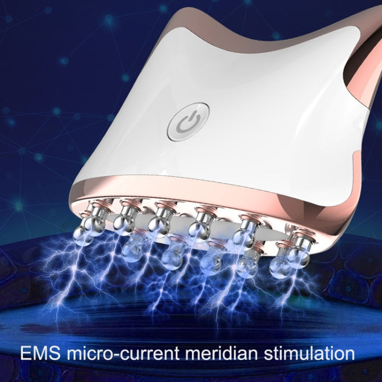 SM-2102 EMS Color Light Meridian Dredging Scraping Massager(White Gold) - free shipping - PMC TechLife - Order now!