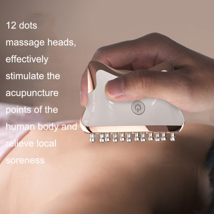 SM-2102 EMS Color Light Meridian Dredging Scraping Massager(White Silver) - free shipping - PMC TechLife - Order now!