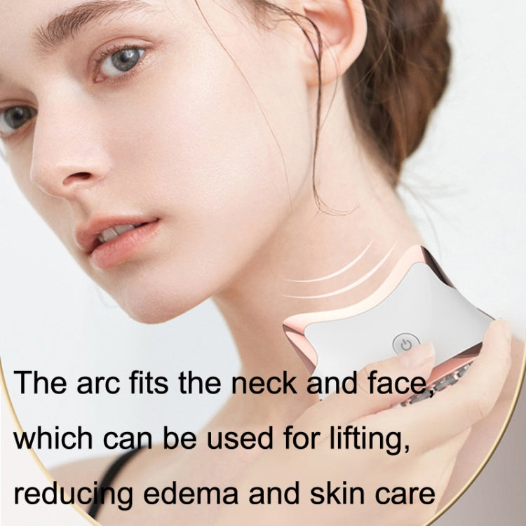 SM-2102 EMS Color Light Meridian Dredging Scraping Massager(White Gold) - free shipping - PMC TechLife - Order now!