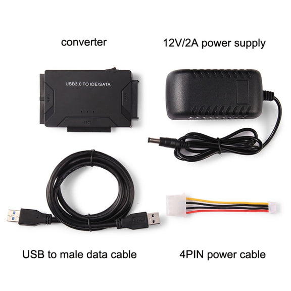 USB3.0 To SATA / IDE Easy Drive Cable External Hard Disk Adapter, Plug Specifications: US Plug