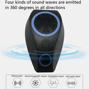 Snowflake Ultrasonic Mosquito Repellent Mouse Repellent, Specification: UK Plug(Black)