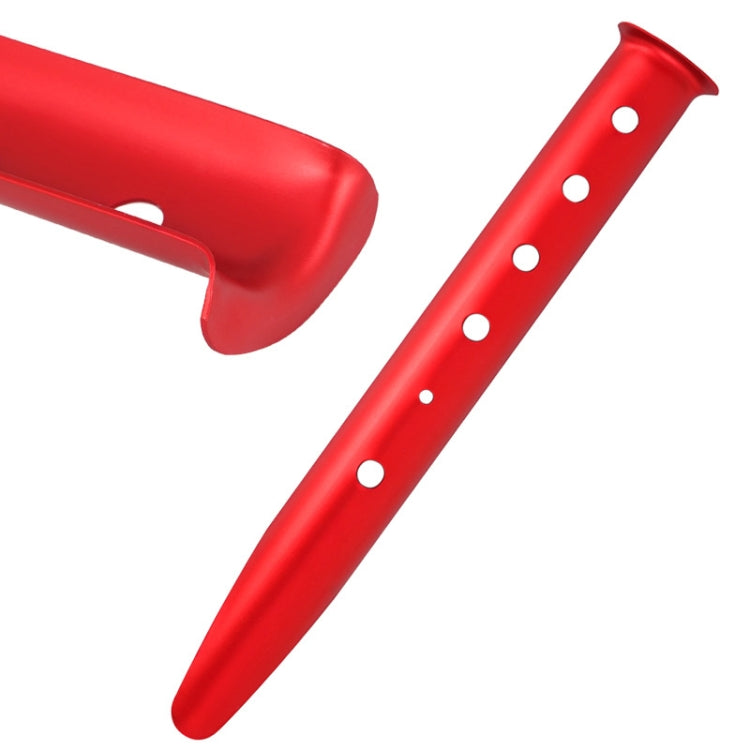 Outdoor Camping Tent Aluminum Alloy Tubular Ground Nails(Red) - Tents & Accessories by PMC TechLife | Online Shopping South Africa | PMC TechLife | Buy Now Pay Later Mobicred