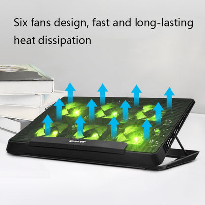 NUOXI H8 Metal Mesh Laptop Cooling Base(Black) - free shipping - PMC Jewellery - Order now!