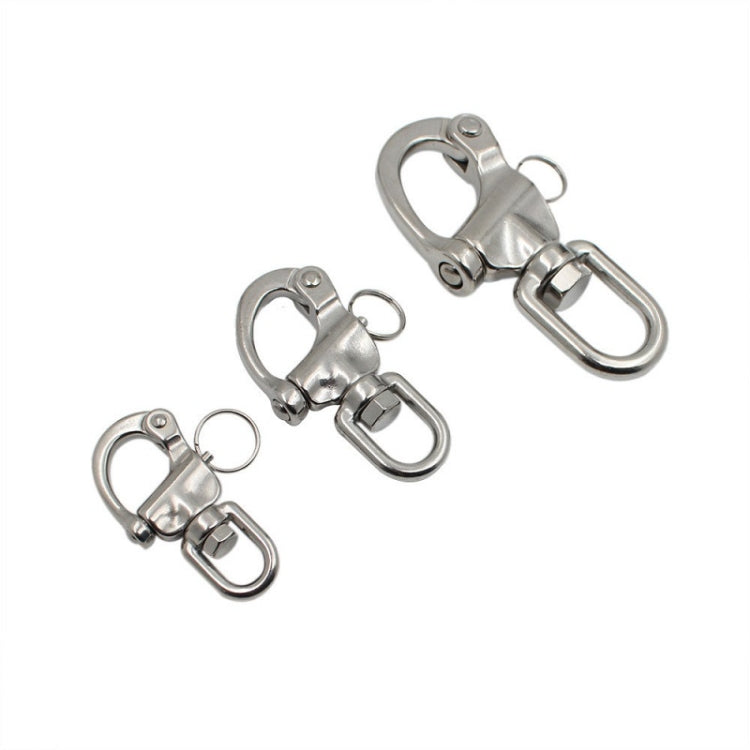 Yachting Sailing Stainless Steel Coil Type Rotary Spring Shackle, Specification: 70mm - Marine Accessories & Parts by PMC TechLife | Online Shopping South Africa | PMC TechLife | Buy Now Pay Later Mobicred