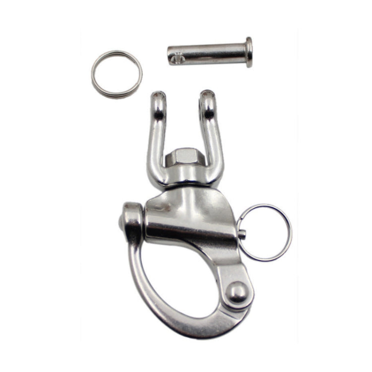 Yachting Sailing Stainless Steel Coil Type Rotary Spring Shackle, Specification: 128mm - Marine Accessories & Parts by PMC TechLife | Online Shopping South Africa | PMC TechLife | Buy Now Pay Later Mobicred