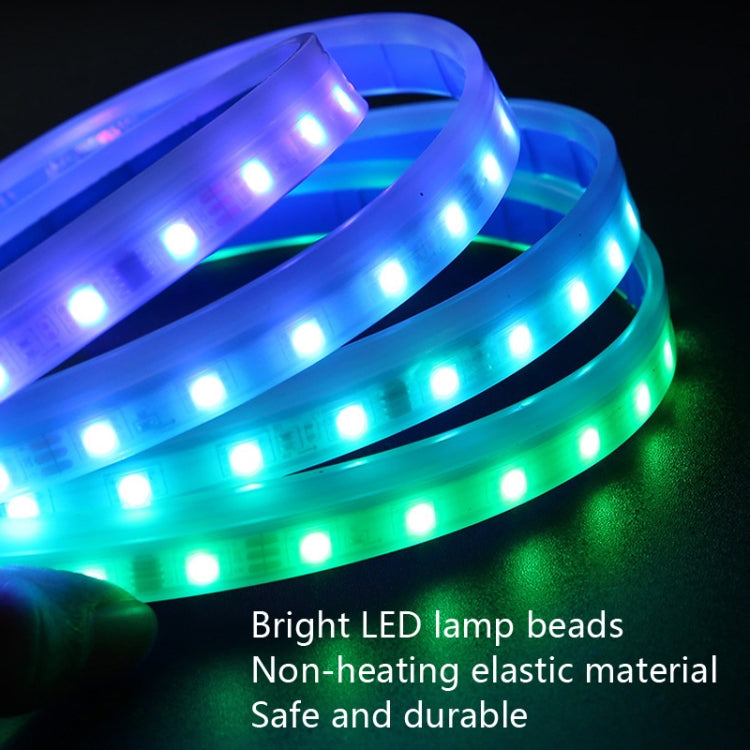 Car LED Streamer Decorative Hood Atmosphere Lights, Style: Monochrome Red Light(1.8m)